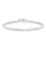Crislu Classic Princess Tenis Bracelet Platinum 