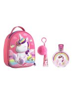 Air Val Eau My Unicorn Zip Case EDT 100ml + Lip Gloss With Pompom Charm