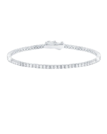 Crislu Classic Brillant Tennis Bracelet Platinum 