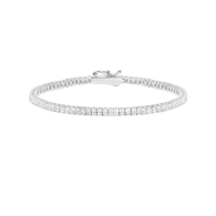 Crislu Classic Princess Tenis Bracelet Platinum 