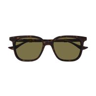 Gucci GG1493S Sunglass Man Recycled  Acetate Rectangular / Squared Havana-Havana Green 