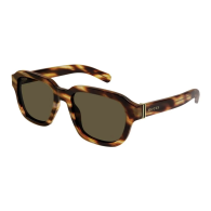 Gucci GG1508S Sunglass Man Recycled Acetate Rectangular Havana-Havana -Brown